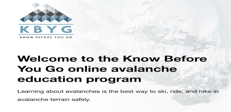 Know Before You Go | Online Avalanche Education Program Thumbnail Image